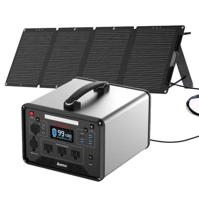 China Home Electric Solar Generator Banks Power Station And Portable Charging Panels 1000W 1280Wh With FCC PSE ETL CE Certificate for sale