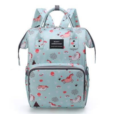 China Large Water Resistant Mommy Diaper Bag Backpack For Outdoor Travel Diaper Baby Bag With Changing Station Waterproof Set for sale