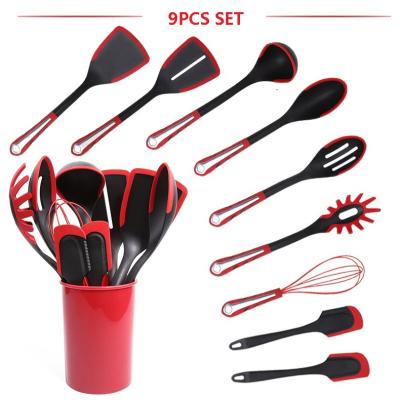 China Sustainable Kitchen Accessories Silicone Kitchen Utensil Set 10pcs/set Silicone Tools for sale