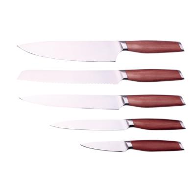 China Viable China Houseware Kitchen Knife Set 5 PCS Forged Handle Knife Set for sale