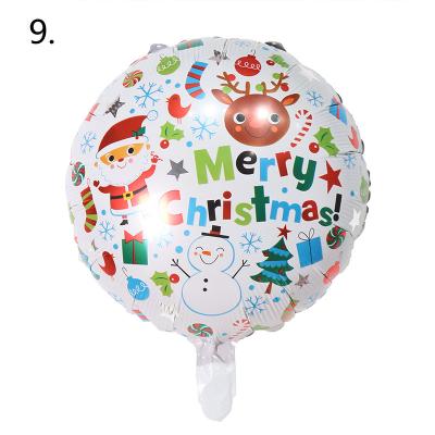 China Environmentally Friendly Hot Selling 18 Inch Christmas Tree Santa Claus Gifts Box Party Decoration Aluminum Foil Balloon for sale