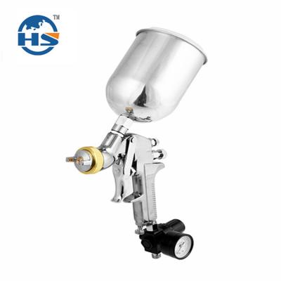 China China Manufacturer Adjustable Spray Patterns Aluminum HVLP Paint Gravity Fed Automatic Spray Gun For Car Painting for sale