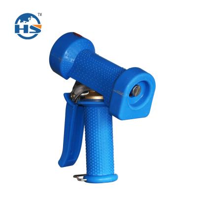 China Adjustable Blue Spray Patterns Cover Brass / Stainless Steel Water Washdown Gun for sale