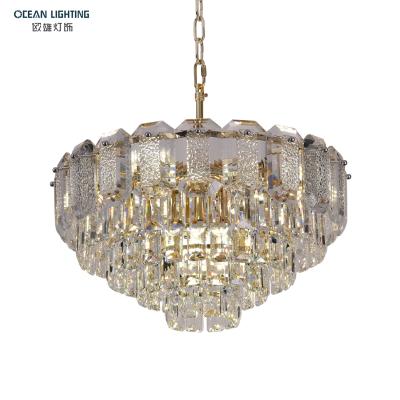 China Contemporary Modern Pendant Light Hotel LED Ceiling Light Living Room Crystal Chandelier Lamp Luxury for sale