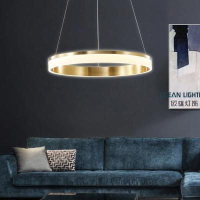 China Modern Contemporary Bedroom Dining Room Living Room Hanging Round Pendant Lighting Luxury Modern LED Hotel Chandelier for sale