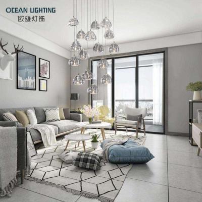 China Modern Indoor Hanging Crystal Bubble Modern Pendant Light Luxury Hotel LED Lighting Fixture Clear Design for sale