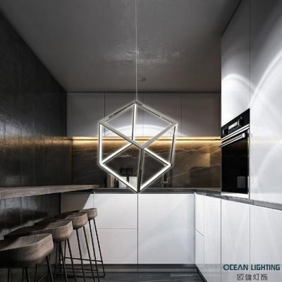 China Modern Nordic Luxury Living Room Ceiling Hotel Hanging Aluminum Alloy Lights Modern LED Silver Design Pendant Lights for sale