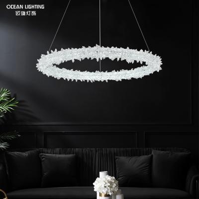 China Modern Residential LED Chandeliers Pendant Lighting Crystal Pendant Lamp Hanging for sale