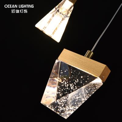 China Simple Design Modern Ocean Lamp Modern Home LED Lighting Chandelier Crystal Pendant Lamp for sale