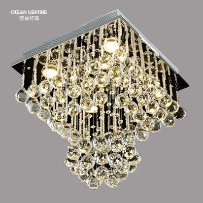 China Surface Mounted Crystal Ceiling Light Luxurious LED Bedroom Decorative Ceiling Pendant Lamp Modern Lights for sale