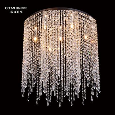 China Popular Design Outdoor Mounted Crystal Ceiling Light Indoor Decoration Led Modern Ceiling Light Fixture Lamp for sale