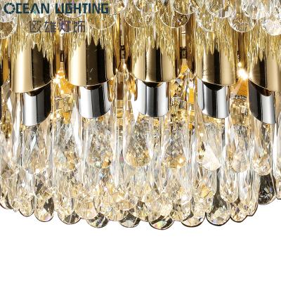 China Factory Outlet Modern Nordic Dining Room Hanging Chandelier Modern Crystal Chandelier For Living Room Gold LED Lightings for sale