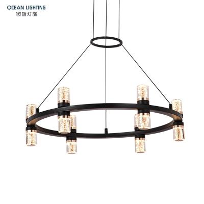 China Modern Ocean Lamp Fixture Crystal Ceiling Fancy Lighting Pendant Lamp for sale