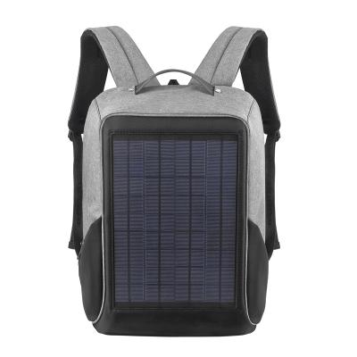 China camping & Hiking Laptop Backpack Solar Bag Waterproof Anti-theft Solar Power Backpack Daypack 10W Fast Charging Camping Hiking Solar Panel for sale