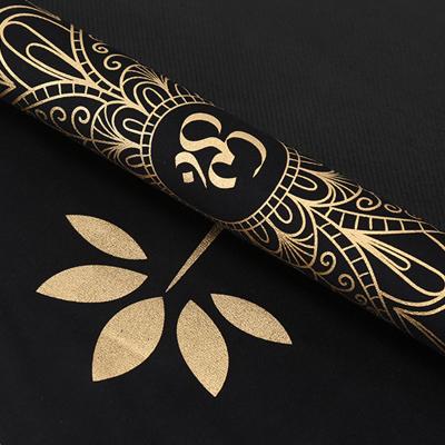 China High Quality Eco-Friendly Yoga Exercises OEM Customized Print Eco-Friendly Natural Rubber Cheap PU Leather Yoga Mat for sale