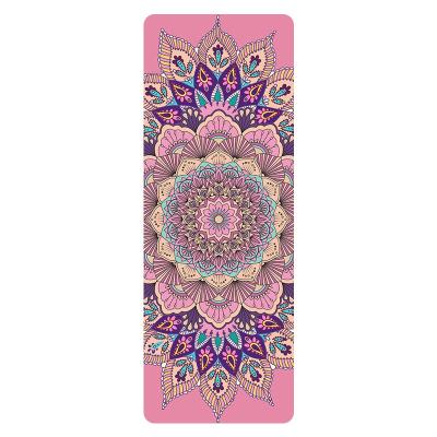 China Best Fitness Gym Color PU Yoga Mat Custom Made Non-Slip Non-Slip Print Natural Rubber for sale