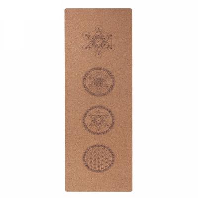 China Eco-Friendly Custom Made Yoga Mat Non-slip Natural Rubber Cork Printing Mat Printing Hot Selling Premium Yoga Mats for sale