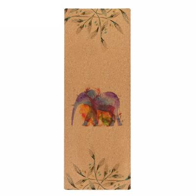 China Eco-Friendly Custom Made Yoga Mat Non-slip Natural Rubber Cork Printing Mat Printing Hot Selling Premium Yoga Mats for sale