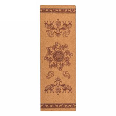 China Eco-Friendly Custom Made Yoga Mat Non-slip Natural Rubber Cork Printing Mat Printing Hot Selling Premium Yoga Mats for sale