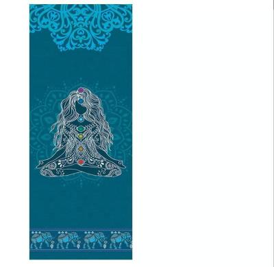 China Anti-Slip Custom Printed Anti-Slip Suede Material Rubber Yoga Mat Customized Printing Yoga Mat Fitness Suede Mat for sale