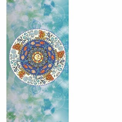 China Anti-Slip Custom Printed Anti-Slip Suede Material Rubber Yoga Mat Customized Printing Yoga Mat Fitness Suede Mat for sale