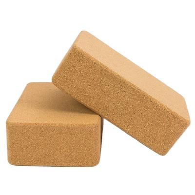 China Durable Good Quality High Density Yoga Aids Cork Yoga Brick for sale