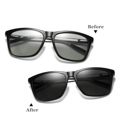 China Fashion Sunglasses Vintage Polarized Photochromic Driving Sunglasses Lenses for sale