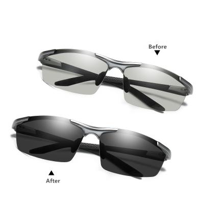 China Sports Sunglasses Polarized Photochromic UV400 Sunglasses For Men Golf Beach Baseball Outdoor Fishing Sports for sale