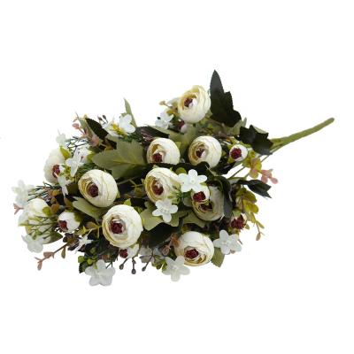 China Artificial Flower Arrangements Real Touch Giant Cheap Artificial Flower Rose White Arrangements Wedding Rose Flowers for sale