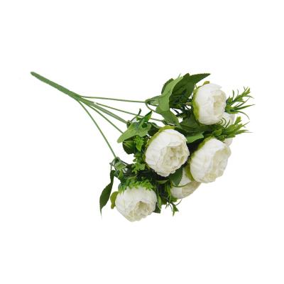 China Wall Flower Decoration Peony Peony Artificial Flower Decoration for sale