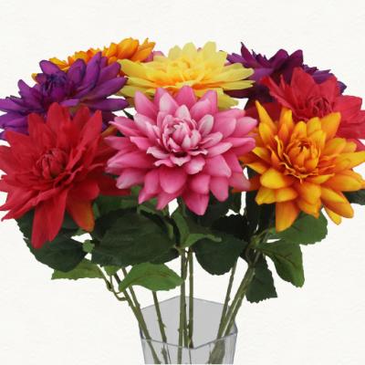 China Artificial flower LUSIA wedding table decoration flowers wedding artificial dahlia flowers for sale