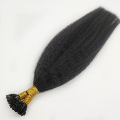 China Best Quality Curly Straight Curly U Tip Remy Human Hair Double Drawn Keratin Nail U Tip Hair Extensions for sale