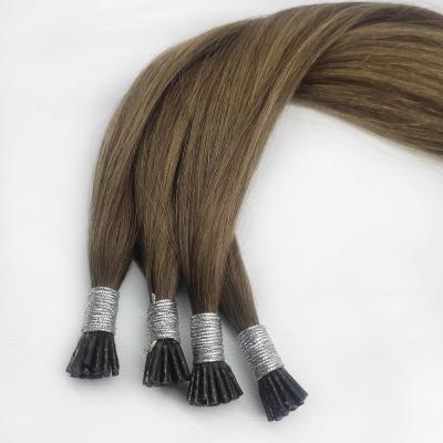 China Express Wholesale Cheap Natural Human Keratin Silky Straight Wave Hair I Tip Hair Extension for sale