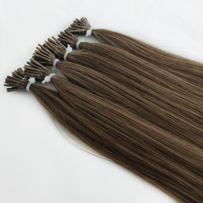 China Silky Straight Wave Cheap Double Drawn Pre Bonded Keratin Hair Extension Remy Human Hair I Tip Hair Extension 100% Wholesale Price I Tip Extensions for sale