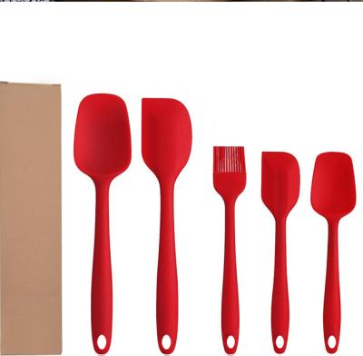 China Viable set of 5 pieces of silicone spatula set of 5 pieces of silicone spatula oil brush for sale