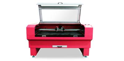 China 1600*1000 Leather Laser Cutting Machine Automatic Low Noise In Red Color for sale