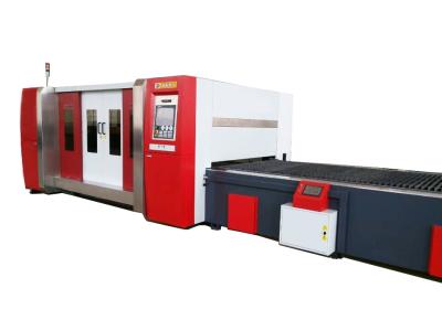 China Automatic Pallet Changer And Complete Canopy CNC Fiber Laser Cutter IPG 1.5 kw for sale