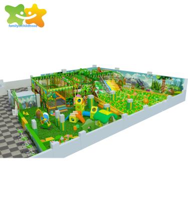 China Qitele Large Baby Play Kids Theme Jungle Theme Indoor Playground Equipment Plastic Soft Playground For Shopping Mall for sale