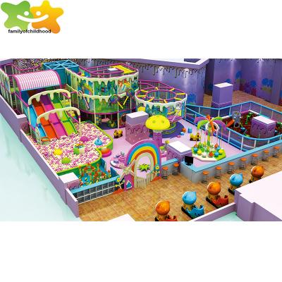 China Stimulate Adventurous Indoor Soft Candy Theme Kids Playground Plastic Children's Place Toys For Sale for sale