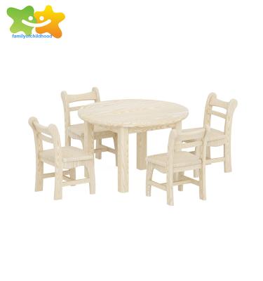 China Plastic WOOD KIDS WOODEN KINDERGARTEN FURNITURE TABLE CHAIRS PRESCHOOL CHILDREN for sale