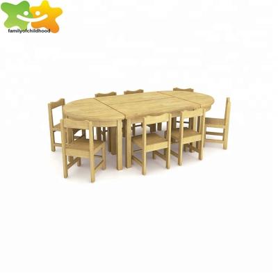 China Modern Round Wooden Indoor Table School Children Classroom Furniture In School for sale