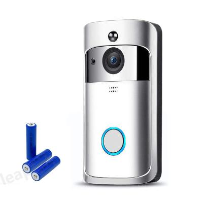 China Wifi Amazon Top Selling Two Way Smart Blue IP Camera Night Vision WiFi HD Night Vision Wireless Doorbell V5 7 Video Interview Doorbell Camera for sale