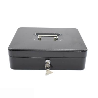 China Kaer Eco-friendly Product List Box Saving Box Square Black Metal Metal Cash Payment Safe Box for sale