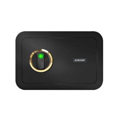 China Small Metal Safe Password Security Safe Box Kaer Bank Office Hotel Safe Black Home Green Fingerprint Smart Lock for sale