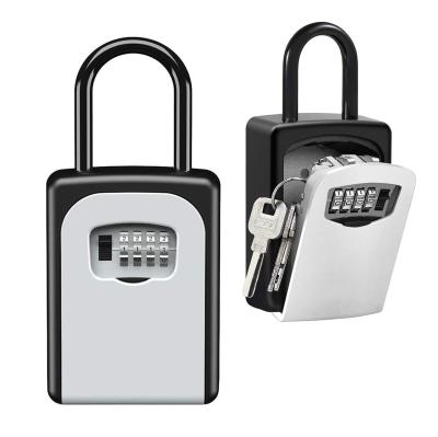 China Waterproof Outdoor Digital Safe Electronic Key Lock Box Wall Mounted Combination 4 Apartment Combination 4 Lock Box for sale