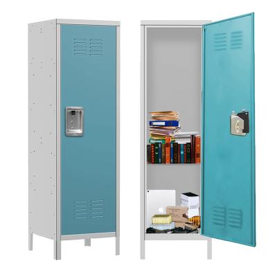 China Wholesale Modern Single Door Storage Lockers Cold Rolled Personal Steel Clothes School Gym Locker Cabinet for sale