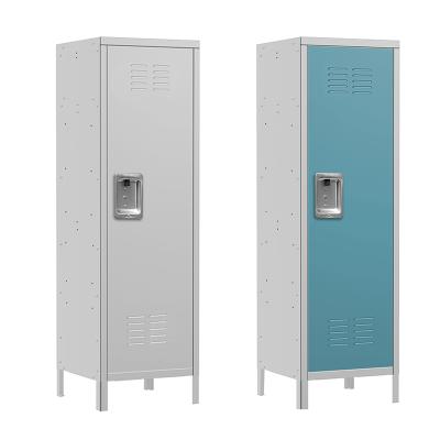 China Almirah Storage Steel Furniture Gym Iron Locker Cabinet Office Staff Cold Rolled Steel 1 Door Locker for sale