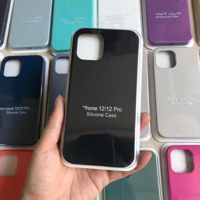 China Factory price shockproof silicone for iphone case liquid silicone fundas Para microfiber celular phone case for iphone 11 12 13 for sale