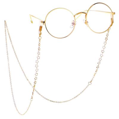 China 2020 New Styles CLASSIC Glasses Chain Chain Brass Gold Gold Plated Fashion Klein Chain Jewelry for sale