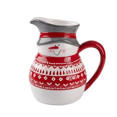 China Wholesale Custom Made High Quality Chinese Porcelain Pitcher Ceramic Water Kettles for sale